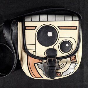 Star Wars BB-8 Saddle Bag Crossbody Purse White Orange Droid